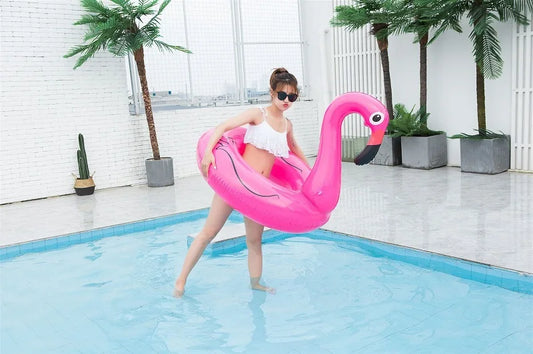 🦩 Flamingo Fiesta – Rooxin Inflatable Float for Kids & Teens