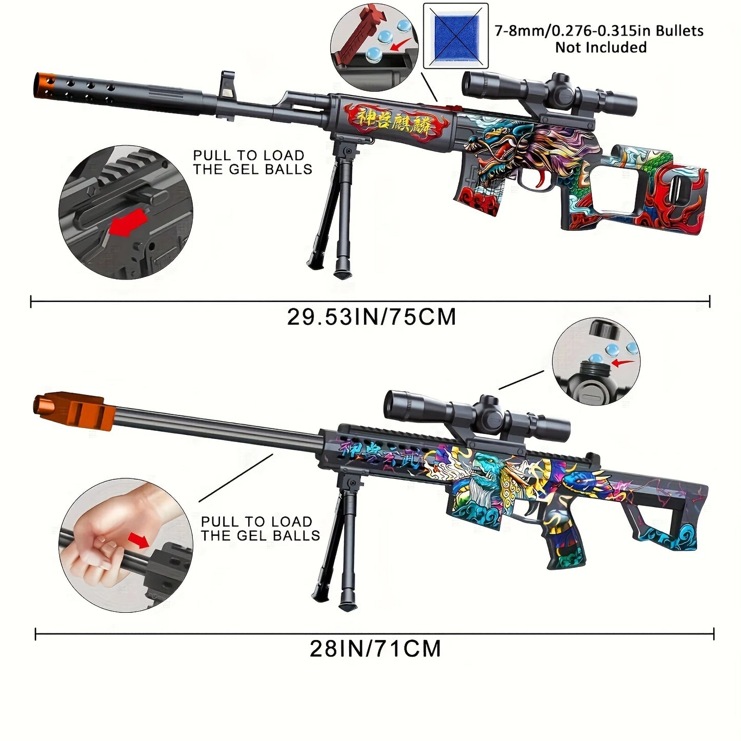 🎯 Mini SVD Gel Blaster – Manual, Tactical & Seriously Fun! 🔫💥