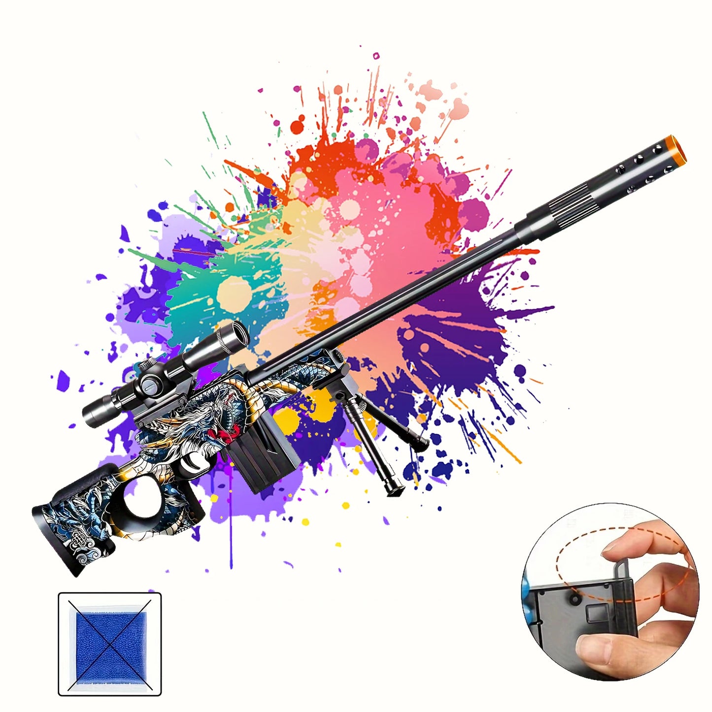 🎯 Mini SVD Gel Blaster – Manual, Tactical & Seriously Fun! 🔫💥