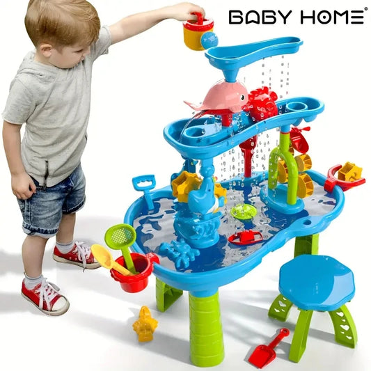 🏖️ Kids' Water & Sand Play Table – Splash, Dig & Explore! 💦🪣